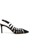 Aquazzura Hot Rumor Sling 105 Pumps In Black