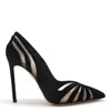 AQUAZZURA AQUAZZURA BLACK LEATHER THE SPY PUMP 105