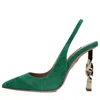 Aquazzura Woman Pumps Emerald Green Size 8 Soft Leather In Verde Blu E Verdi