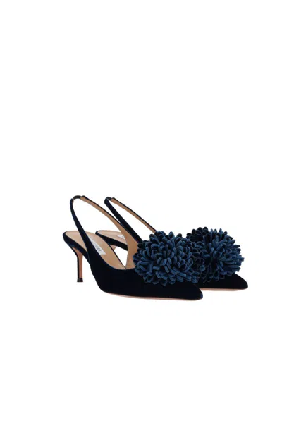Aquazzura With Heel In Paris Blue