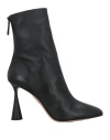 Aquazzura Woman Ankle Boots Black Size 7.5 Leather In Black