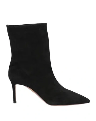 Aquazzura Woman Ankle Boots Black Size 6 Soft Leather