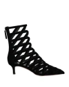 Aquazzura Woman Ankle Boots Black Size 7 Textile Fibers