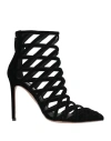 Aquazzura Woman Ankle Boots Black Size 8 Textile Fibers In Black