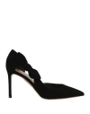 Aquazzura Pointed Toe Pumps With Bow Detail In Black
