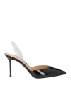 Aquazzura V Plexi 90mm Slingback Pumps In Black