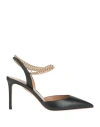 Aquazzura Woman Pumps Black Size 8 Leather In Black