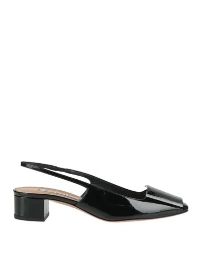 Aquazzura Woman Pumps Black Size 8 Leather