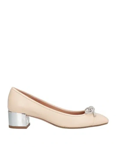 Aquazzura Woman Pumps Blush Size 8 Leather In Pink
