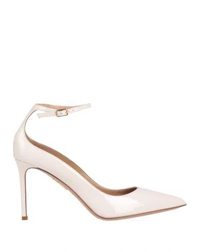 Aquazzura Woman Pumps Light Pink Size 8 Leather