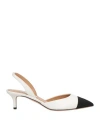 Aquazzura Leather Milanese Slingback Pumps 50 In White
