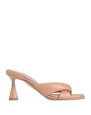 Aquazzura Amore 95mm Twisted Leather Mules In Pink