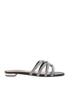 Aquazzura Woman Sandals Black Size 6 Leather