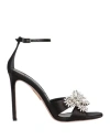 Aquazzura Margarita 110mm Crystal-embellished Sandals In Black