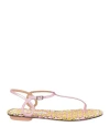 Aquazzura Almost Bare Leather Sandal In Pink
