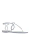 Aquazzura Almost Bare Crystal Jelly Slingback Sandals