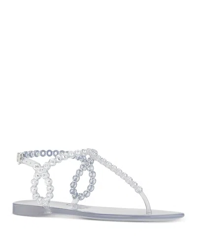 AQUAZZURA WOMEN'S ALMOST BARE EMBELLISHED SANDALS
