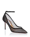 Aquazzura Asha 85 Mesh Pumps In Black