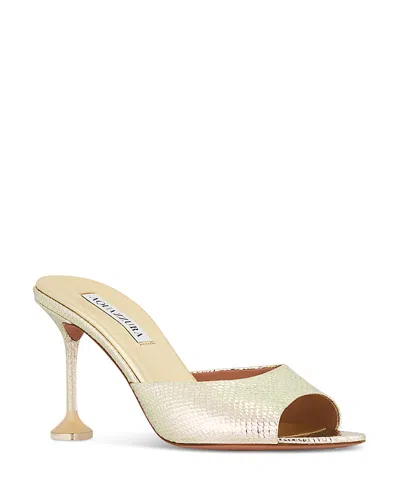 Aquazzura Women's Bisous Mule 85 Sandals