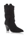 Aquazzura Boogie 70 Suede Ankle Boots In Black