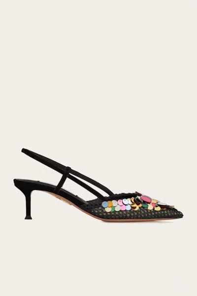 AQUAZZURA WOMEN'S CAN CAN PUMP IN BLACK