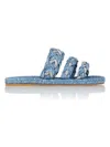 Aquazzura Women's Costiera Espadrille Flat In Jeans
