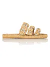 Aquazzura Woman Espadrilles Beige Size 7.5 Natural Raffia In Natural