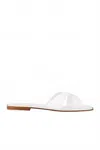Aquazzura Divine Slide In White In White