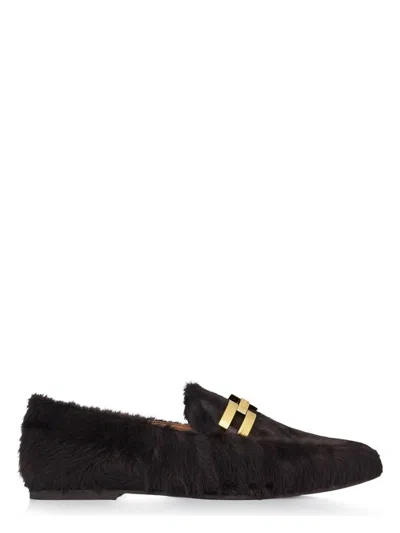 AQUAZZURA WOMEN'S FURRY BRANDI MOCASSIN LOAFER