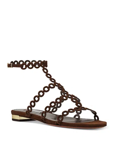 AQUAZZURA WOMEN'S INFINITY CHAIN SANDALS