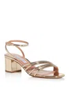 Aquazzura Women's Latour Strappy Sandals In Soft Gold