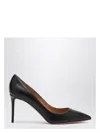 Aquazzura Purist 85 Nappa Leather Pumps In Black
