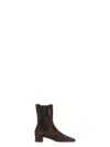 Aquazzura Lyon Suede Chelsea Ankle Booties
