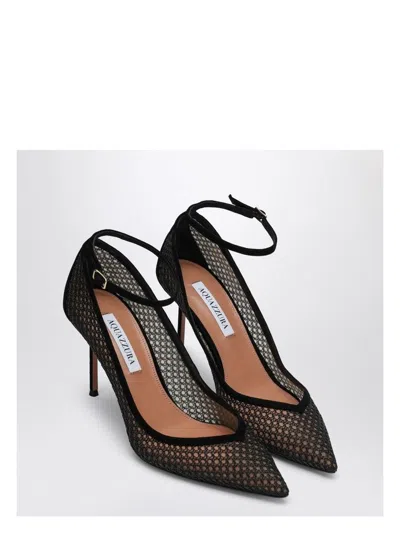AQUAZZURA WOMEN'S MESH DÃ©COLLETÃ© ASHA PUMPS