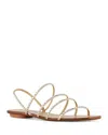 Aquazzura Mistica Sandal Flats New Nude In Nude