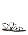 Aquazzura Women's Mistica Flat Sandals In Black