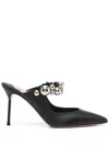 Aquazzura Blemind 95mm Embellished Pumps In Black