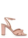 Aquazzura Nina Knot Ankle-strap Sandals In Pink