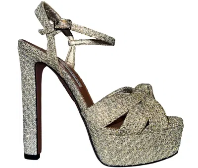 Aquazzura Women's Nina Ankle Strap Sandal In Plateau In Multi