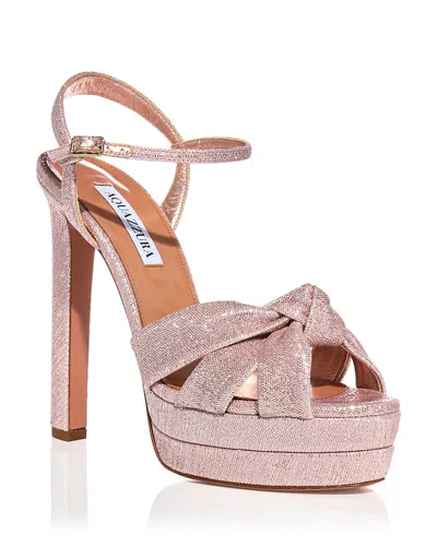 Aquazzura Women's Nina Platform Sandals In Pink