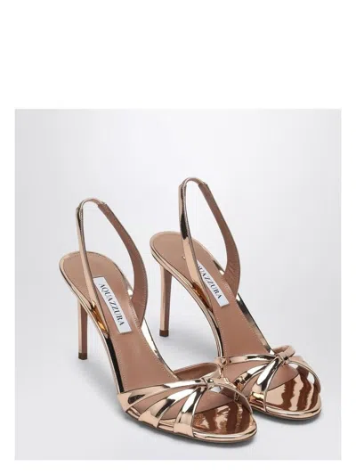 Aquazzura Women's Tati 85 Rose Gold Sandal