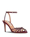 Aquazzura Women's Tequila 85 Sandals In Burgundy