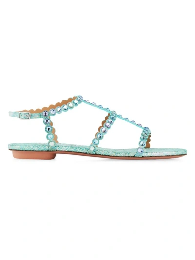 AQUAZZURA WOMEN'S TEQUILA LEATHER SANDALS