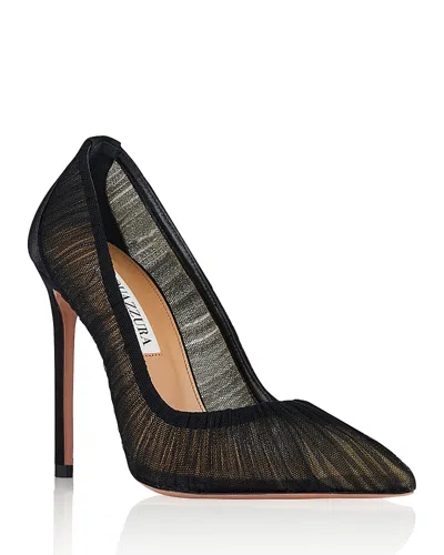 Aquazzura Women's Voile Pumps In Black