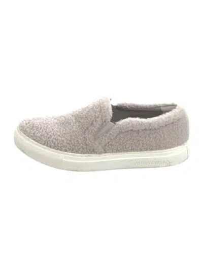 Pre-owned Aquazzura Wool Sneakers In Gray