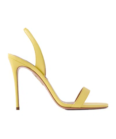 Aquazzura Yellow Thin-strap Sandals