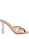 Aquazzura Yes Baby Mule 95 In Gold