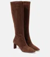 AQUAZZURA ZENN SUEDE KNEE-HIGH BOOTS