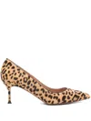 Aquazzura Purist Pump 65 In Animal Print
