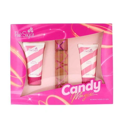 Aquolina Ladies Pink Sugar Candy Magic 1.7 oz Gift Set Fragrances 8054609781893 In Red   / Ink / Pink